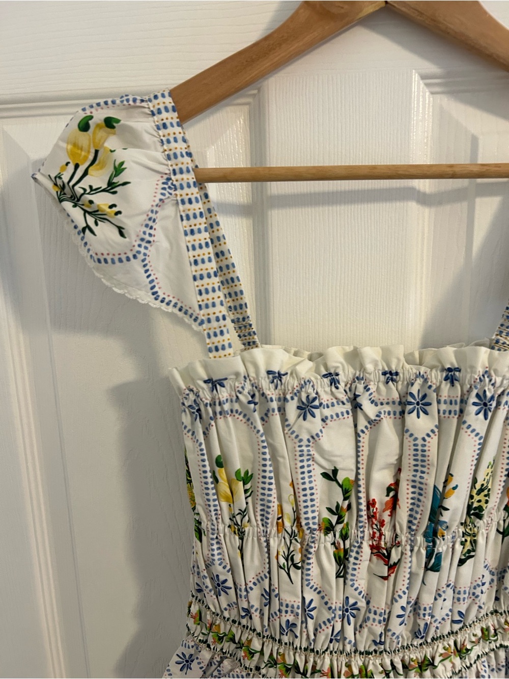NWT Farm Rio Floral Print White Sundress SIZE 4 - Picture 4 of 16